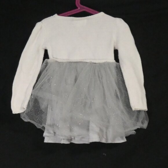 DRESSED UP By GYMBOREE | 2T | One Piece Knit Top Dress with Tulle Skirt - Picture 2 of 16